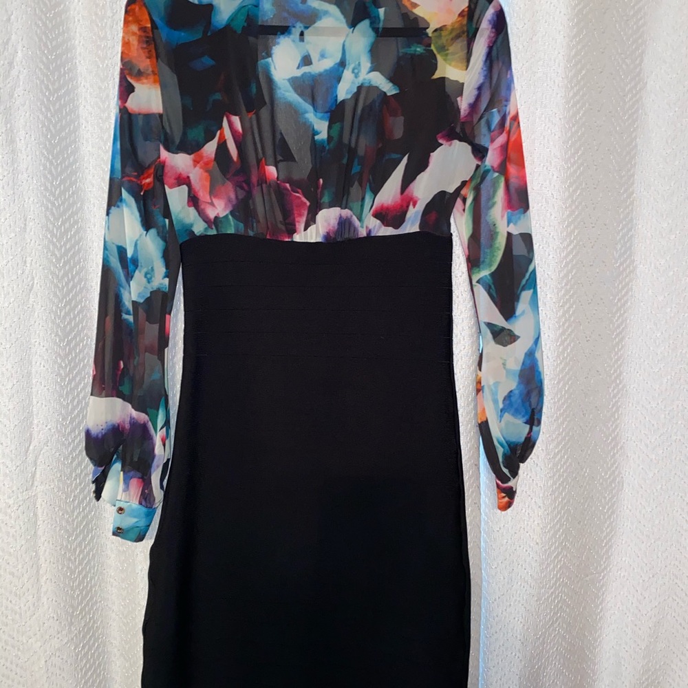 Bebe black bandage dress